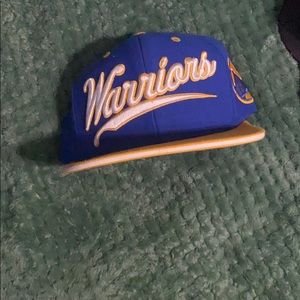 Blue and yellow og warriors hat